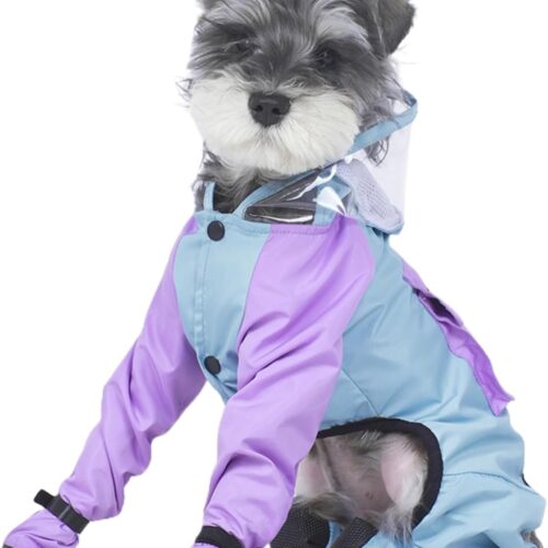 Full Coverage 4-Leg Waterproof Raincoat with Backpack