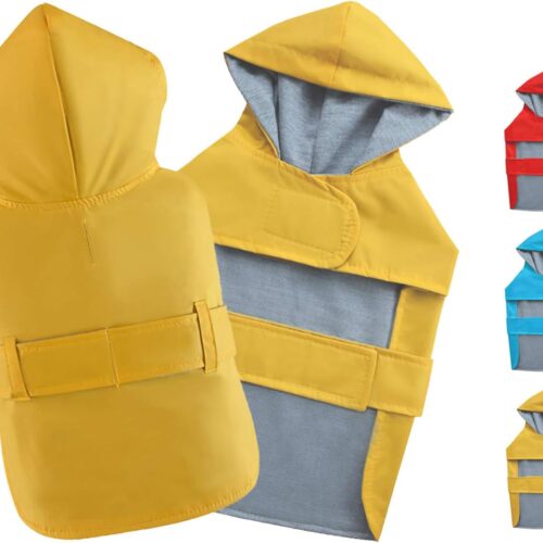 Waterproof Hooded Poncho for Small Dogs