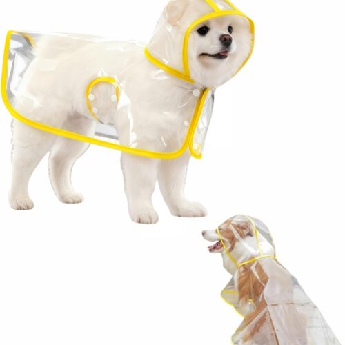 Transparent Cape Rain Jacket for Small Dogs