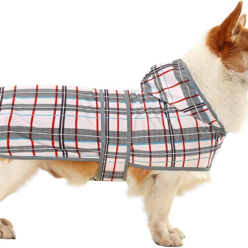 Waterproof Hooded Reflective Rain Coat for All Sizes