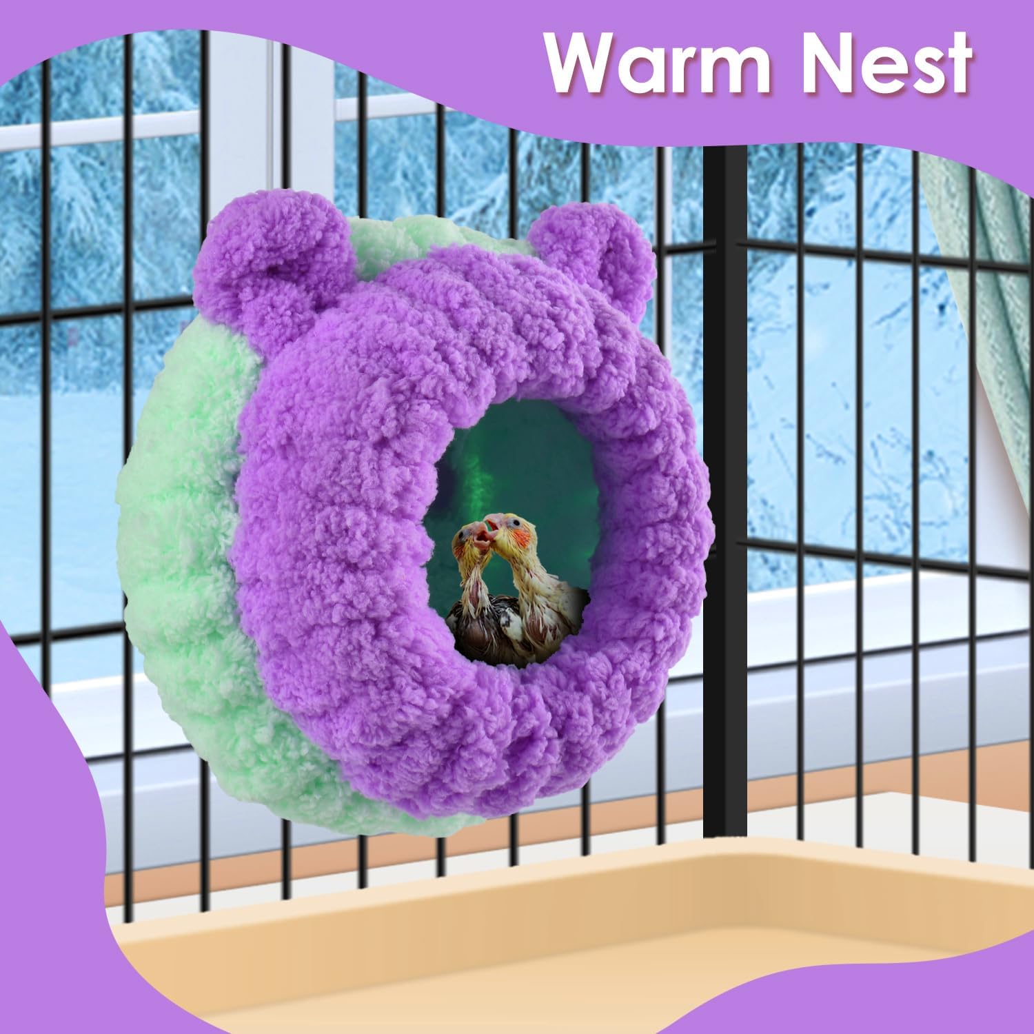 Mini cone-shaped nest bed
