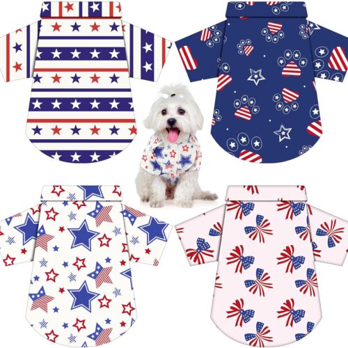 Patriotic Star Stripes American Flag Dog Vest