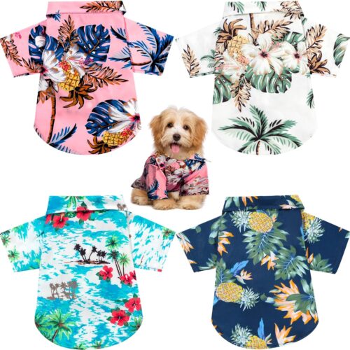 Hawaii Floral Breathable Summer Dog Shirts