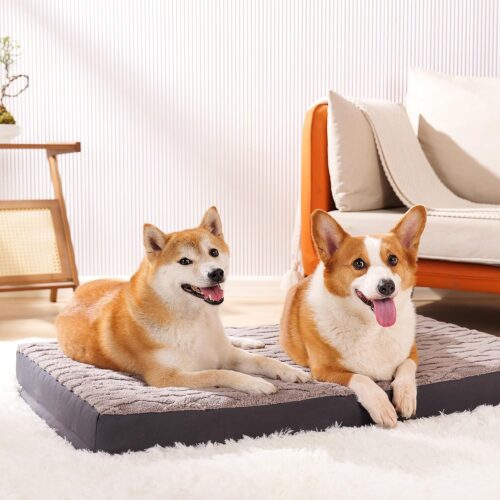 Memory foam pet bed
