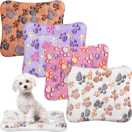4-piece ultra-soft mat for cats, dogs, and small animals (guinea pigs)